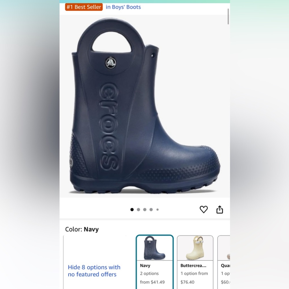CROCS Kids' Handle It Rain Boots size Little Kid 11